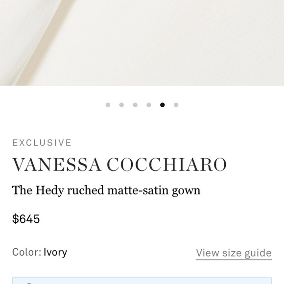 Les Heroines Hedy ruched matte-satin gown - Picture 7 of 8